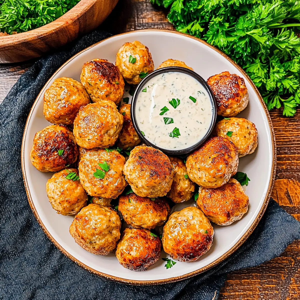 Ranch Chicken Meatballs