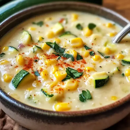 Summer Corn and Zucchini Chowder