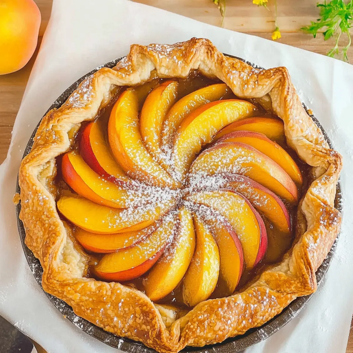 Easy Peach Galette