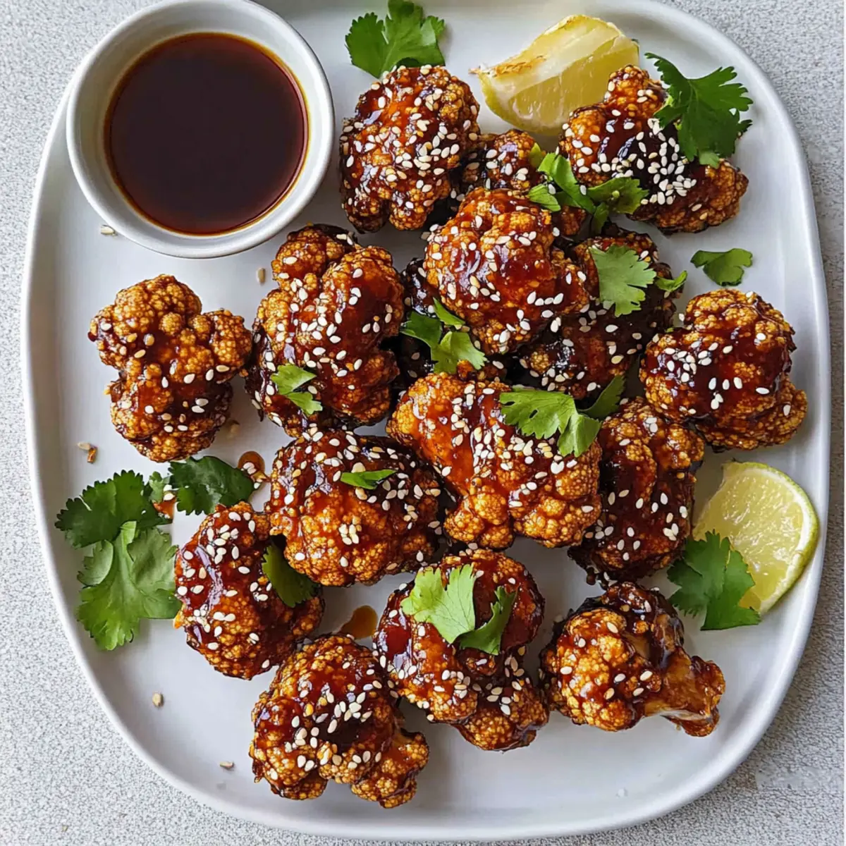 Teriyaki Cauliflower Wings