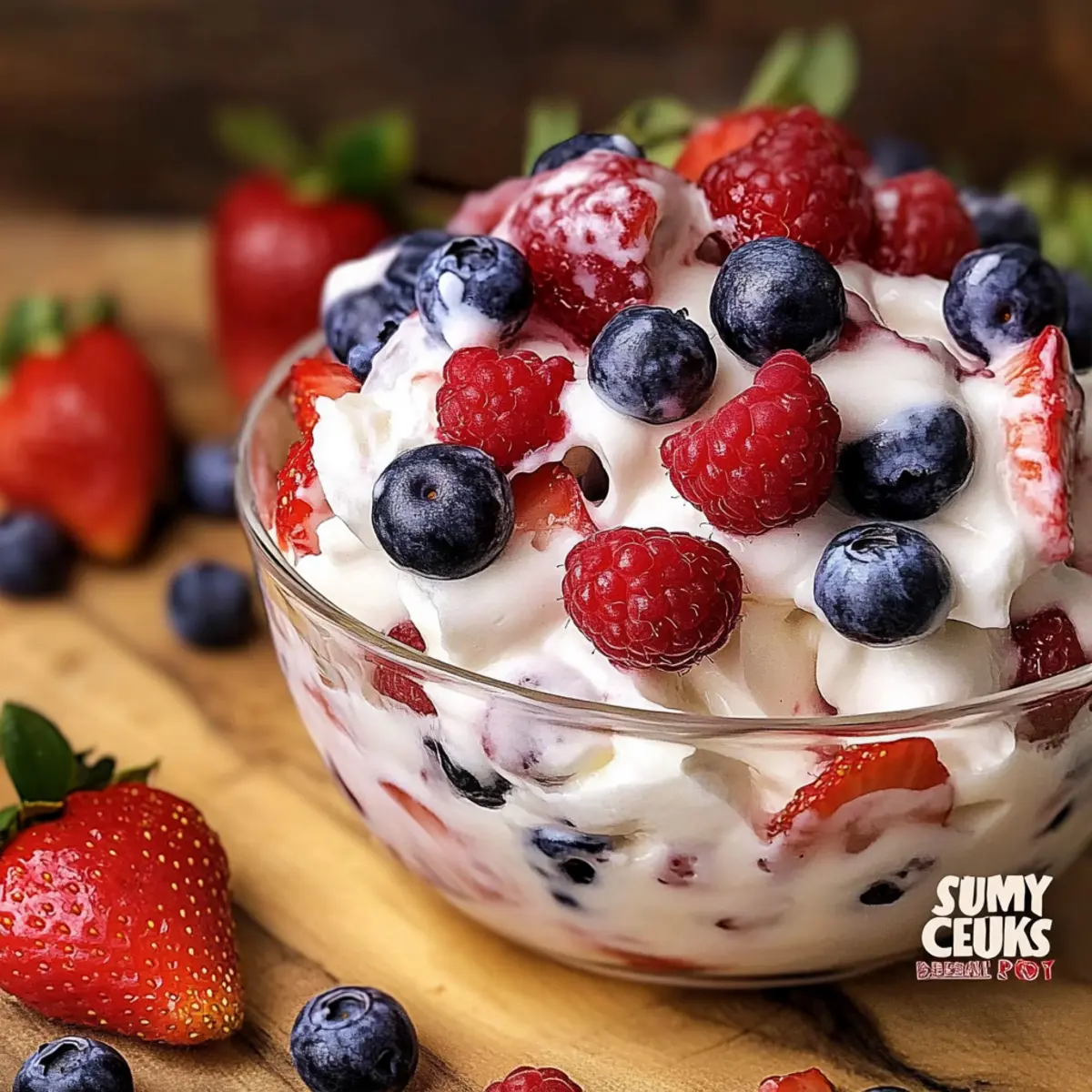 Summer Berry Cheesecake Salad