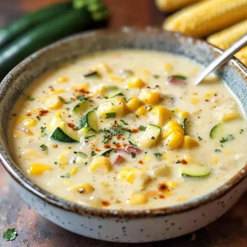 Summer Corn and Zucchini Chowder