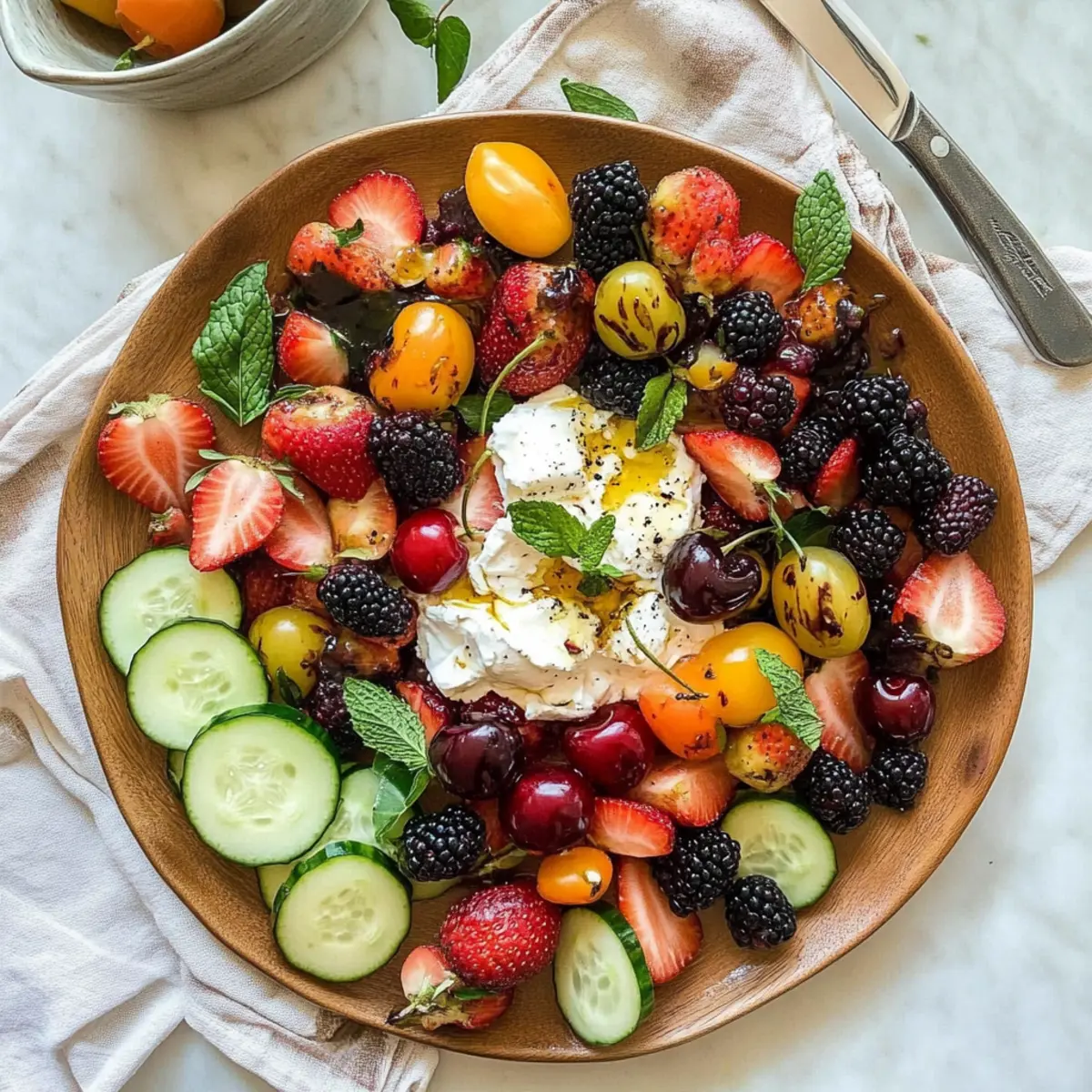 Burrata Berry Salad Recipe