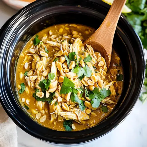 Slow Cooker Peanut Chicken