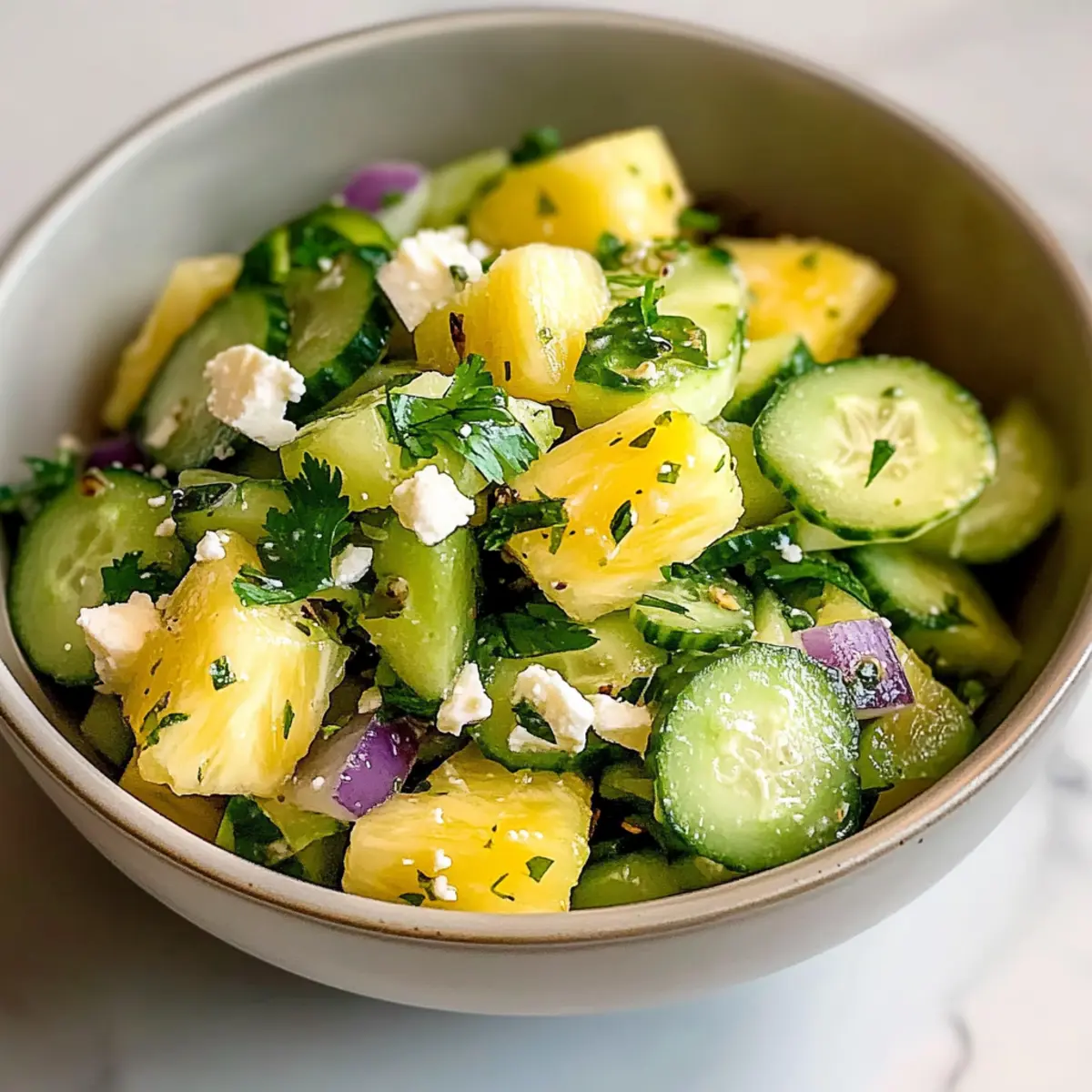 Pineapple Cucumber Salad