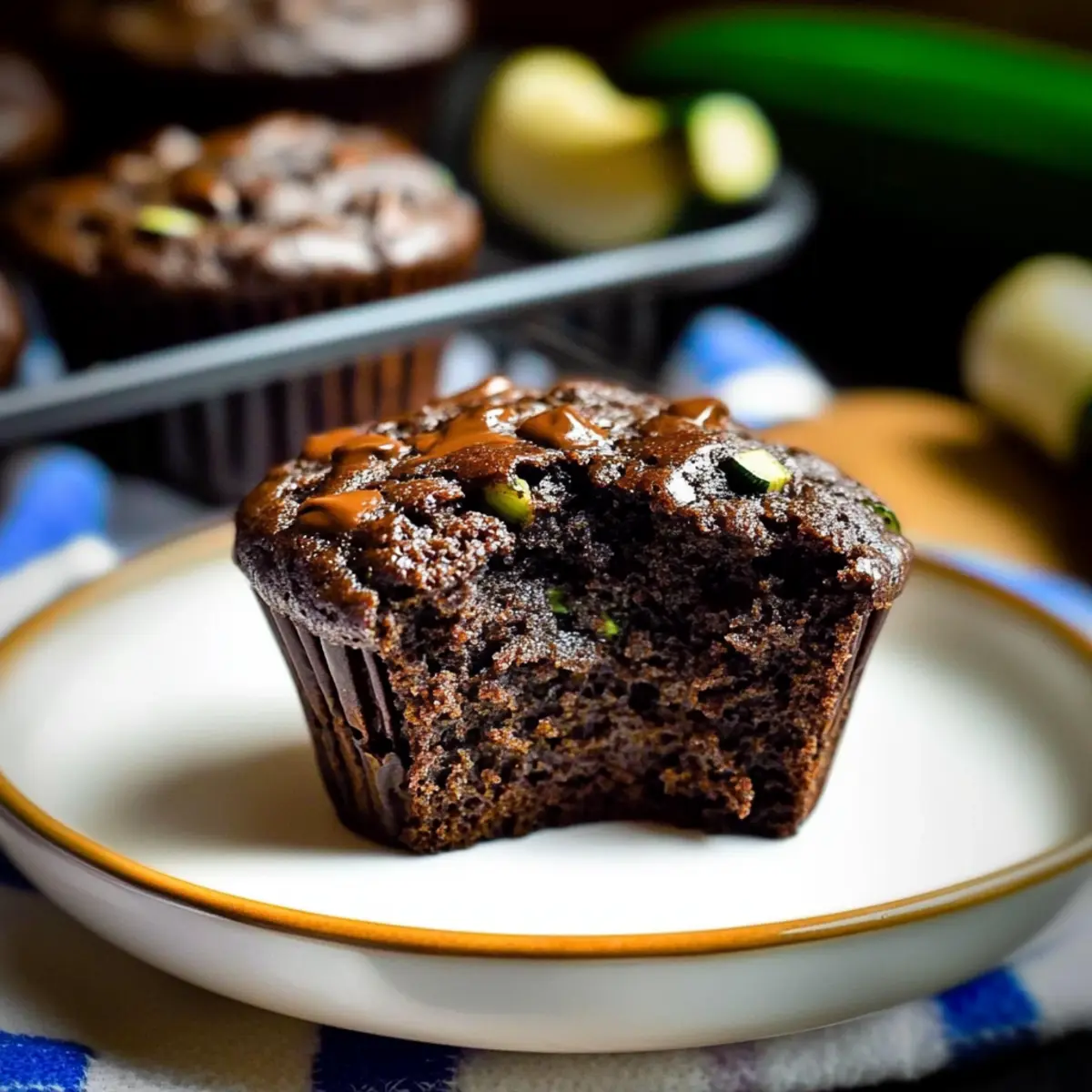 Chocolate Zucchini Muffins