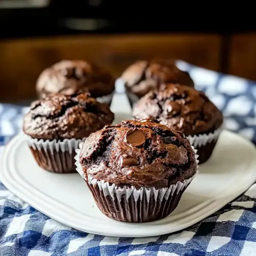 Chocolate Zucchini Muffins
