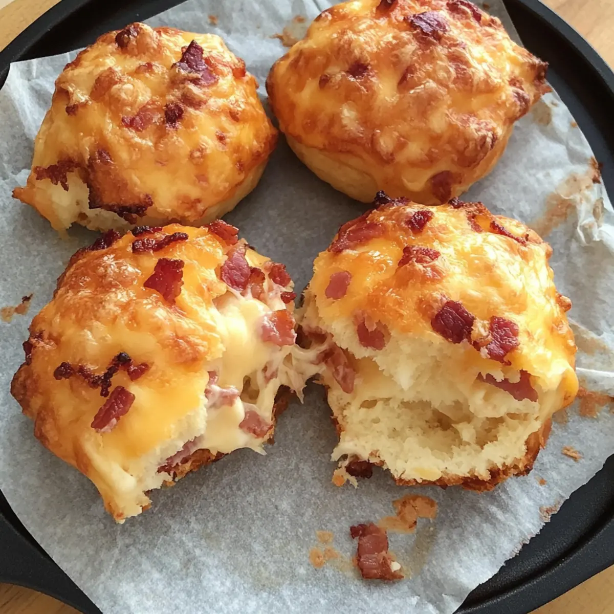 Ingredient Cheese and Bacon Rolls