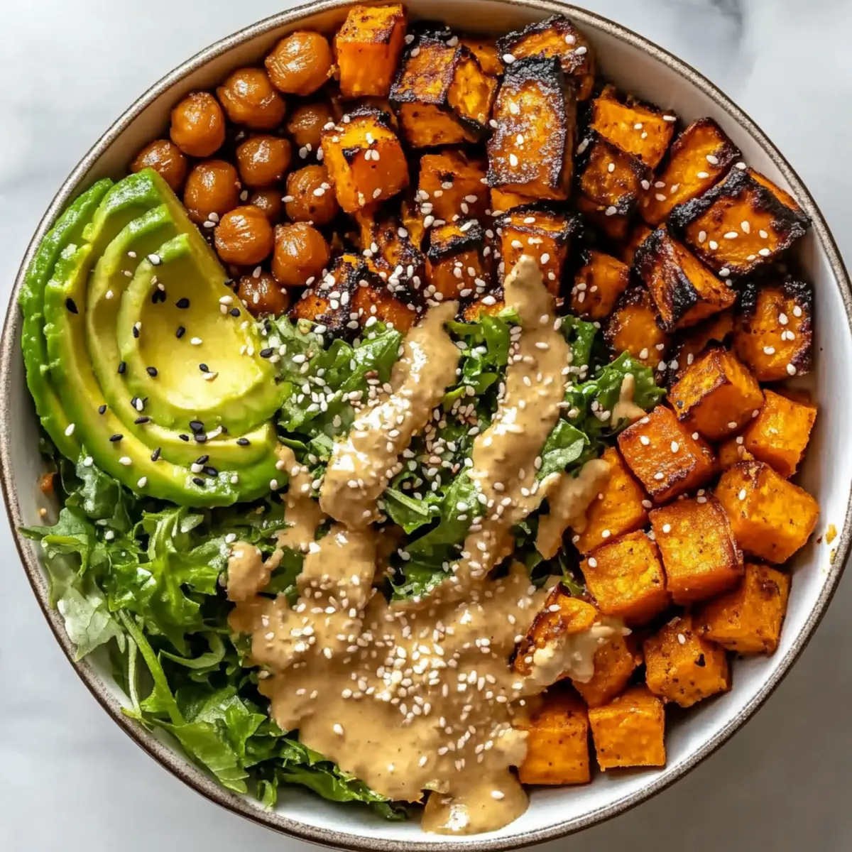 Miso Glazed Sweet Potato Bowl