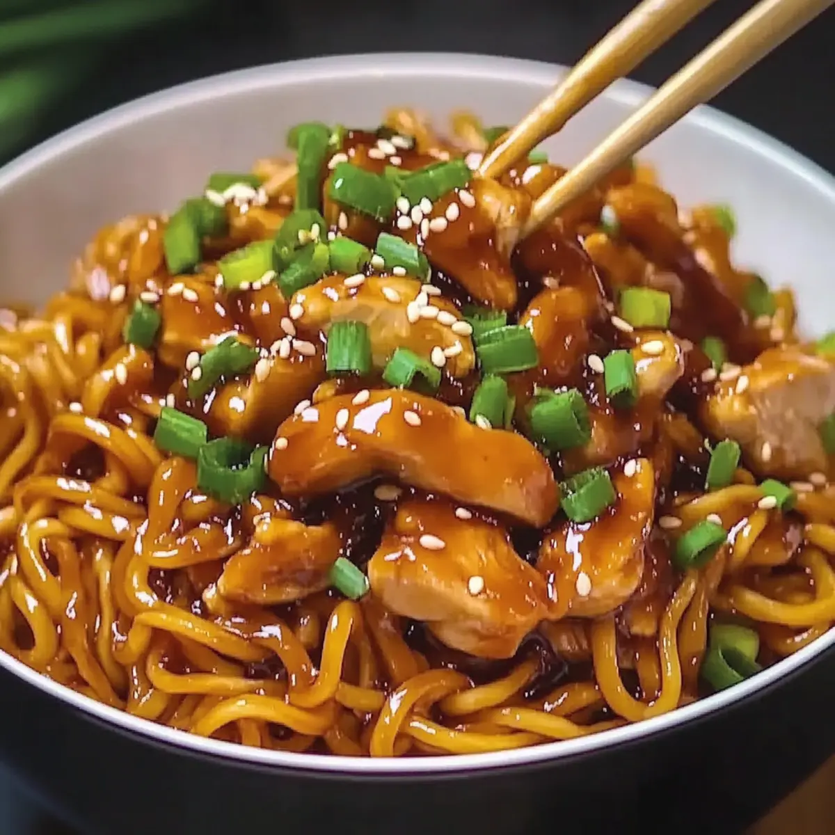 Garlic Chicken Noodles