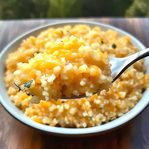 Easy Cheesy Cauliflower Rice