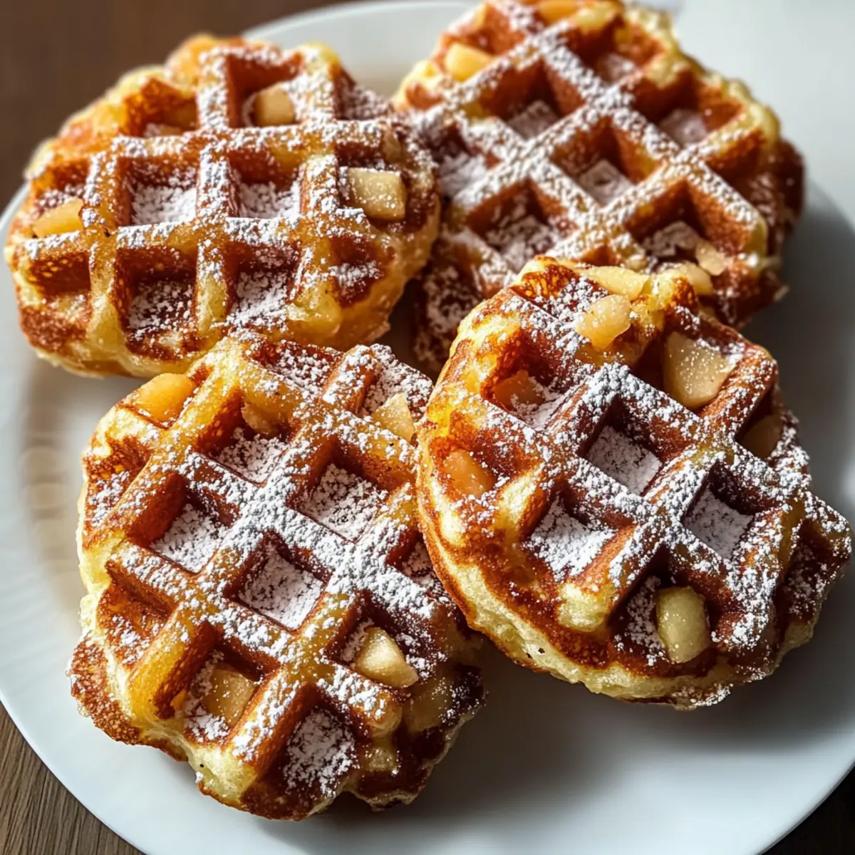 Apple Fritter Waffle Donuts