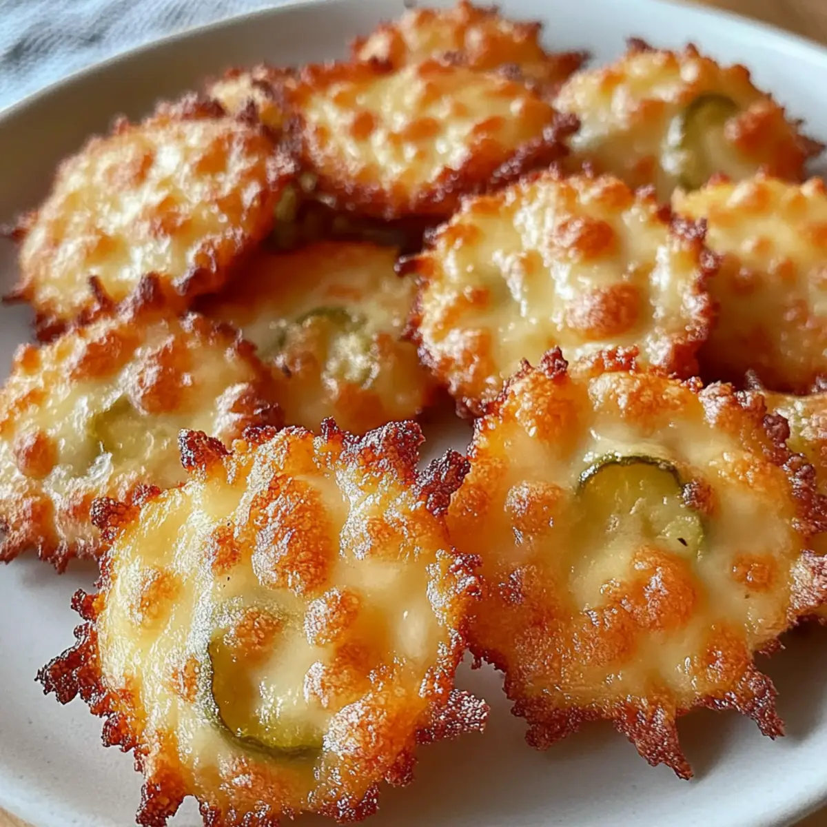 Crispy Pickle Cheese Bites