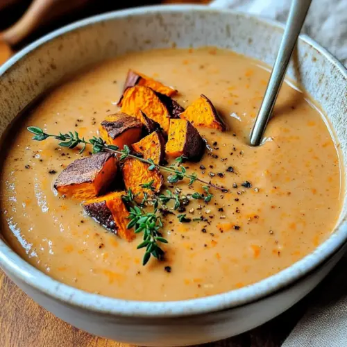 Roasted Italian Sweet Potato Soup