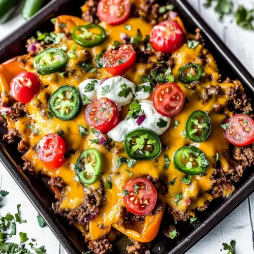 Loaded Bell Pepper Nachos