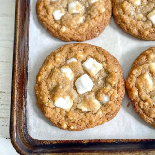 Marshmallow Crispy Cookies