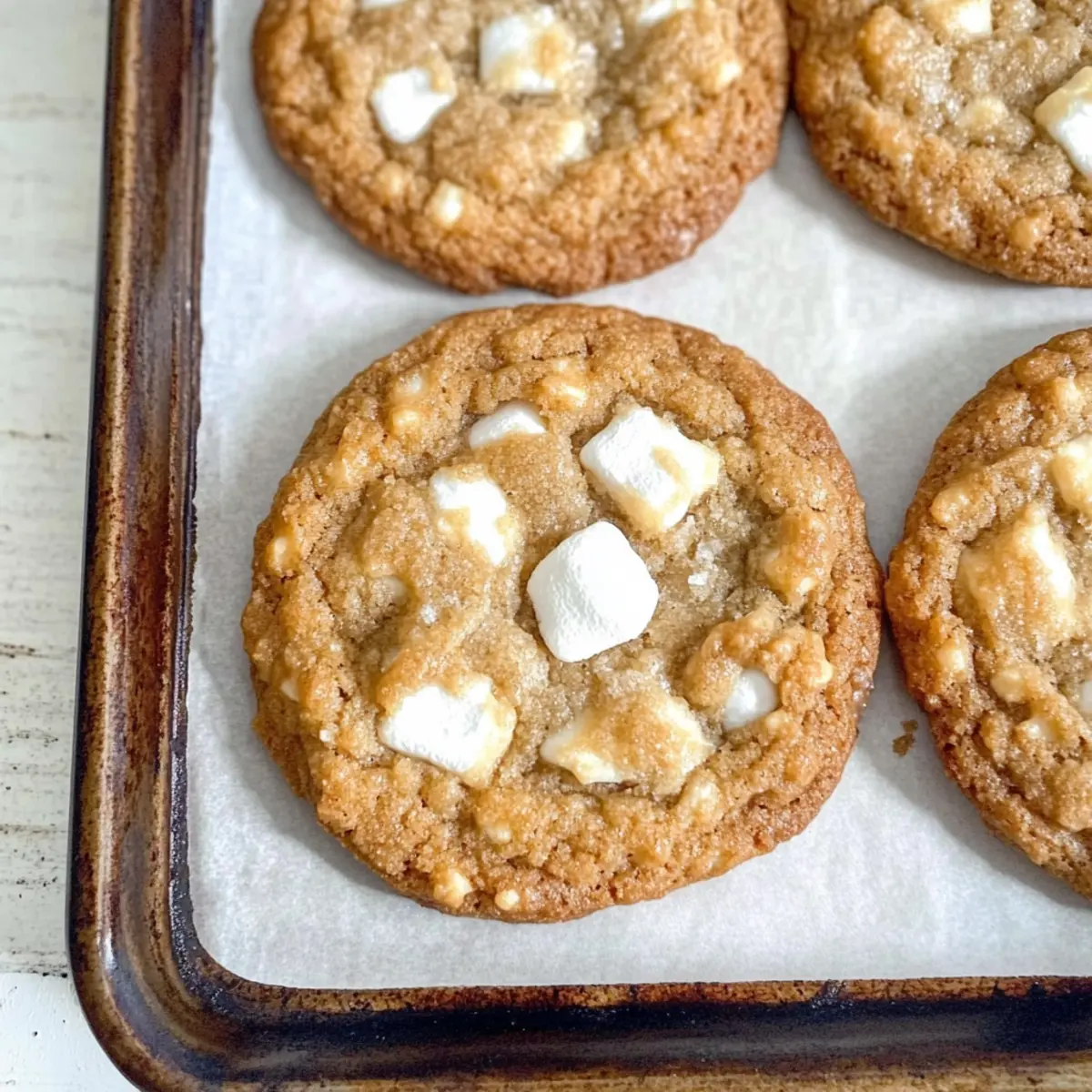 Marshmallow Crispy Cookies