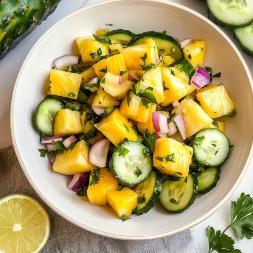 Pineapple Cucumber Salad